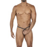 CUT4MEN Sting effet Cuir Crossed Noir